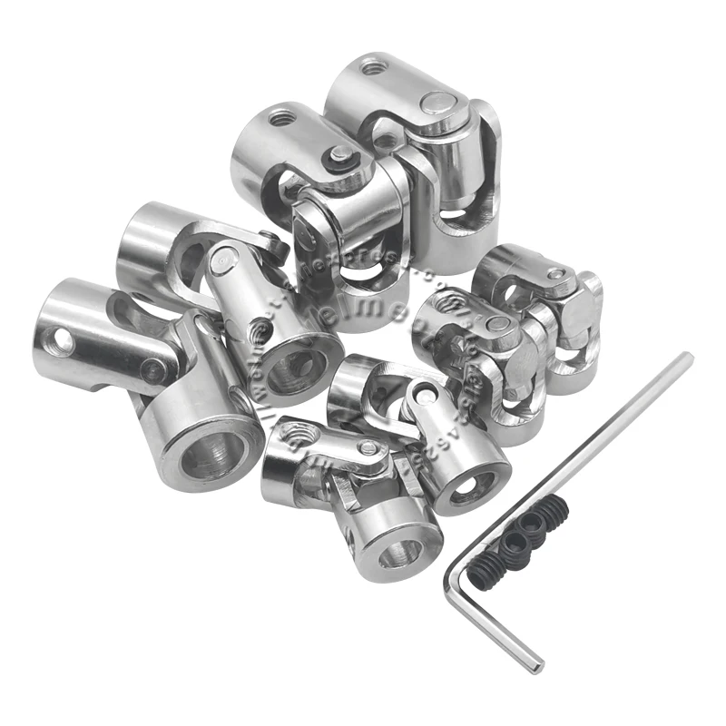 2/3/3.17/4/5/6/6.35/8/10mm Boat Car Shaft Coupler Motor Connector Metal Universal Joint Coupling