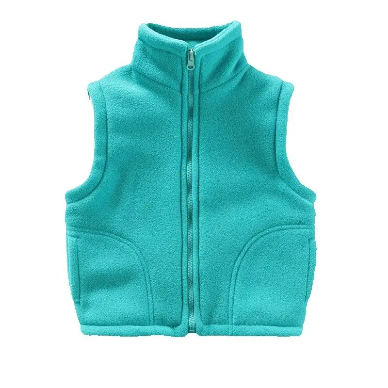 Children Warm Vest Jacket Coat Autumn Boy 2024 New Girls Thicken Corduroy Outerwear Winter Toddler Teenager Clothing Coats 2-10Y