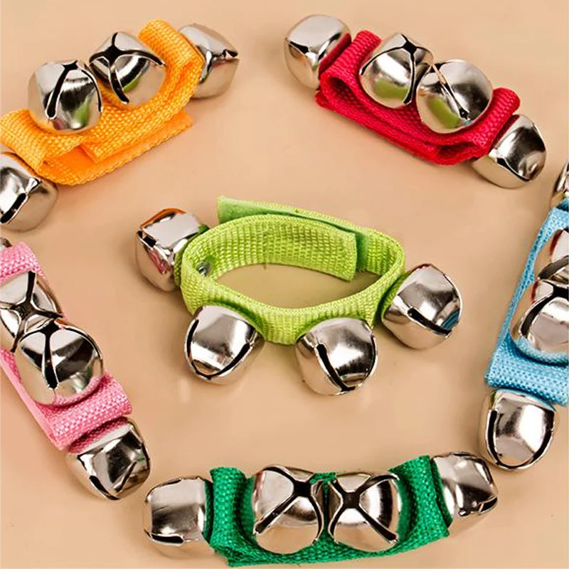 1 قطعة جرس المعصم الملونة الموسيقى الترفيه الدعائم مرحلة الأداء الرقص الملحقات مناسبة للمبتدئين TMZ