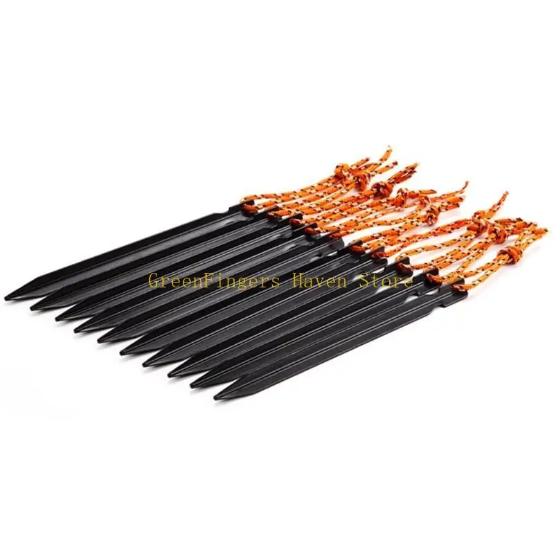 F68D Alumínio multifuncional Stakes Ferramenta essencial para estruturas pátio e jardim, mochila design acampamento