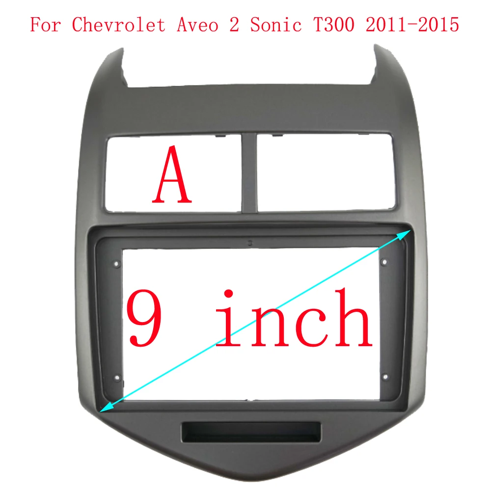 9-calowa ramka samochodowa do Chevrolet Aveo 2 Sonic T300 2011-2015 Adapter Canbus Box Dekoder Kabel Radio Jednostka główna Zestaw panelu — zdjęcie 5