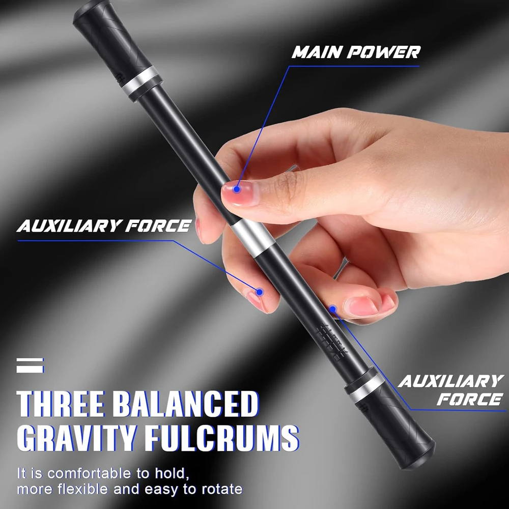 Spinning Pen Rotating Finger Trick Pen Toy Gaming Trick Pen Mod with Tutorial for Stress Relief, No Refill, Brain Training Toys