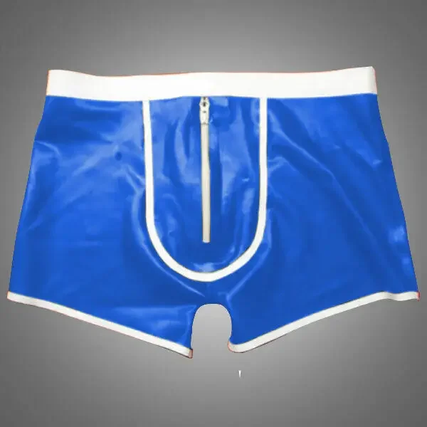 

100%, латексные боксеры Gummi Kurze Hose Navy, синие шорты для фитнеса 0,4 мм