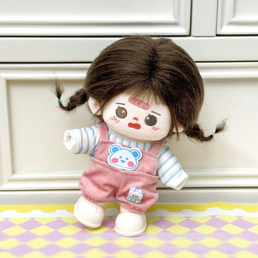 For 20CM Cotton Doll Rompers Cartoon Plush Doll Replacement Outfit Playing House Accessories Mini Clothes