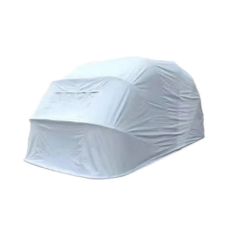 Semi-automatic automatic mobile folding garage anti-sun exposure