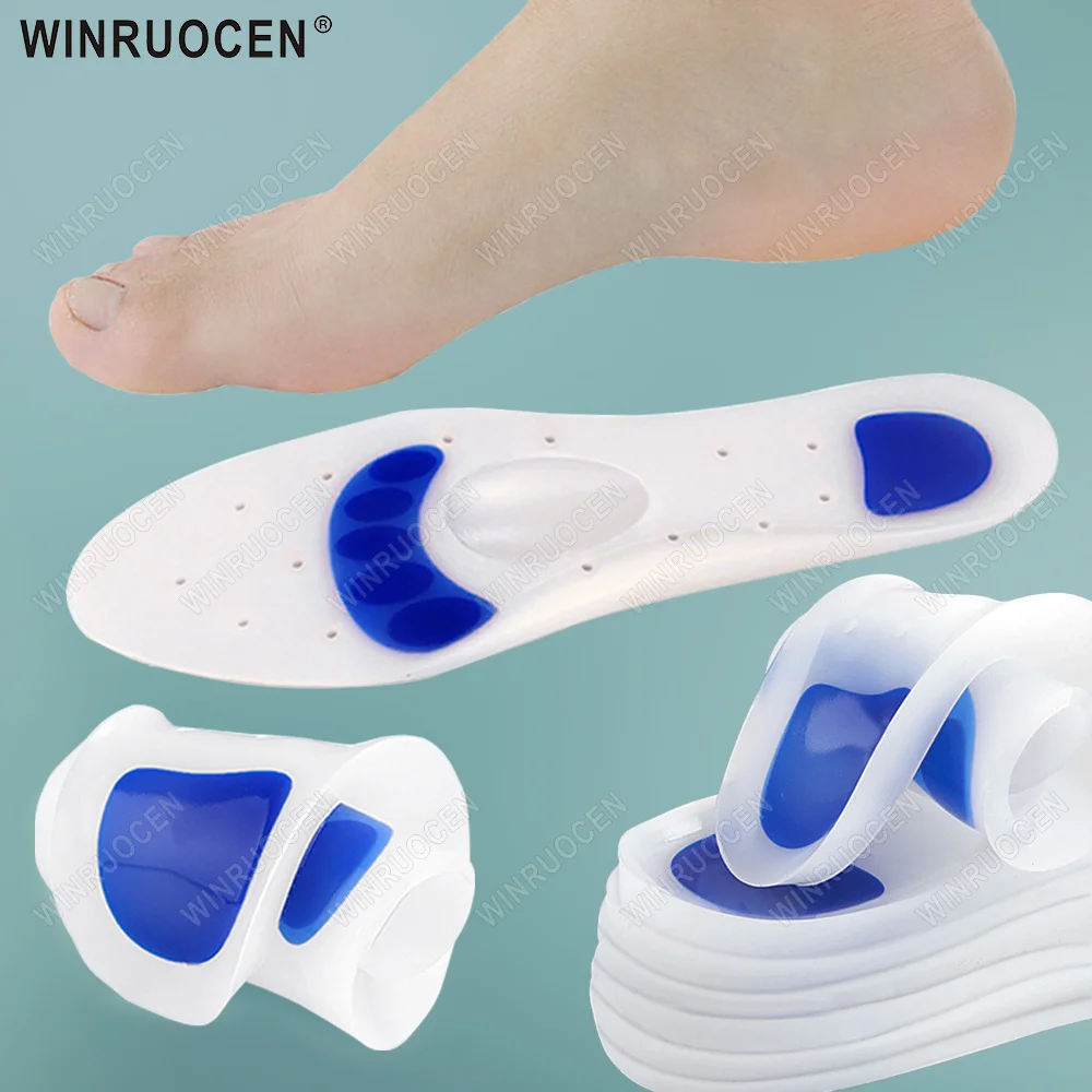 

Силиконовые ортопедические стельки для обуви для женщин и мужчин, для плоскостопия, с поддержкой свода стопы, амортизирующие, для облегчения подошвенного фасциита