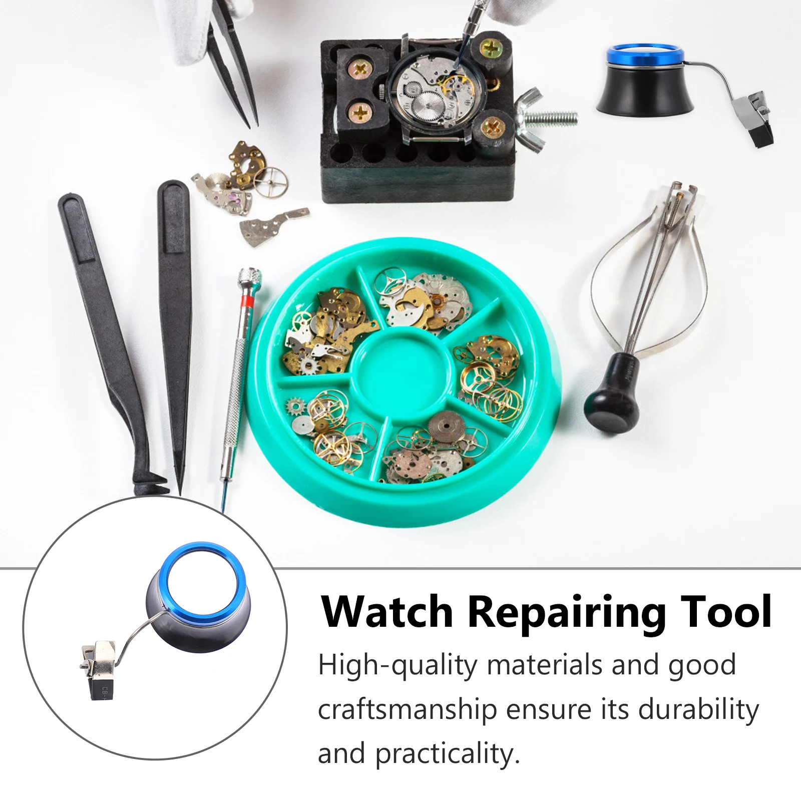 

High-Quality Clip-On Glass Watchmaker Tool Lightweight Portable Loupe For Watchmaker Loupe For Jewelry Repair