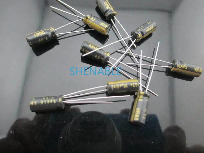 

5PCS Nichicon KW 10uf 63v 10mfd audio Capacitor caps 5mm * 11mm