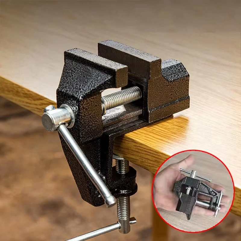 ABBN-Mini Morsa da banco Lavorazione del legno Morsa da tavolo multifunzionale per uso domestico Morsa da banco Strumenti fai da te fatti a mano Morsetti in miniatura