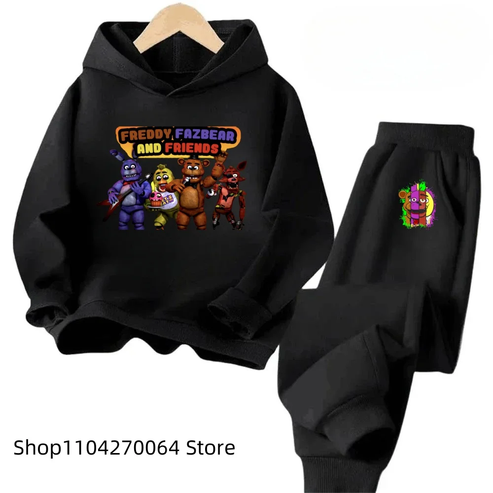 Five Nights At Freddy's Fashionable Comfort Long Sleeve Sets with Adorable Designs Simple Yet Chic Fall Winter Kids Apparel