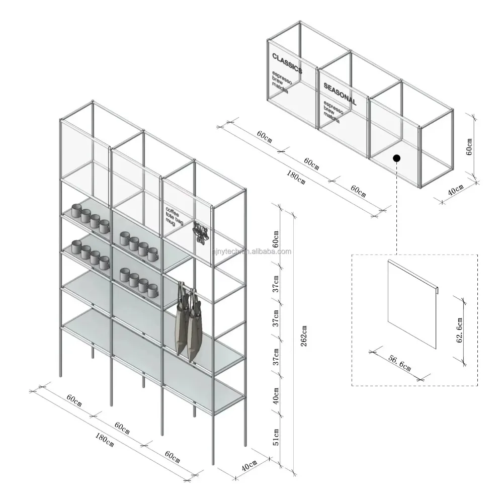 Modern Design Custom Stainless Steel Bookshelf Multifunctional Easy Installation Stable Bookshelf