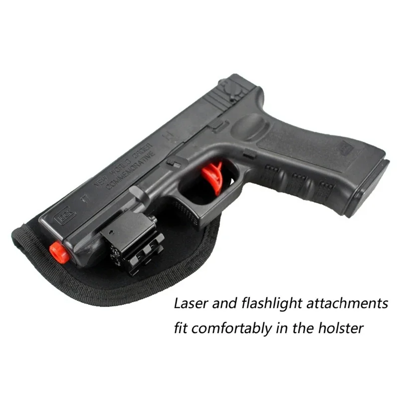 Concealed Carry Gun Holster Holder Flashlight Laser 9mm Mag Pouch Fits Gl17 S&W Ruger SIG Taurus Compact to Full Size