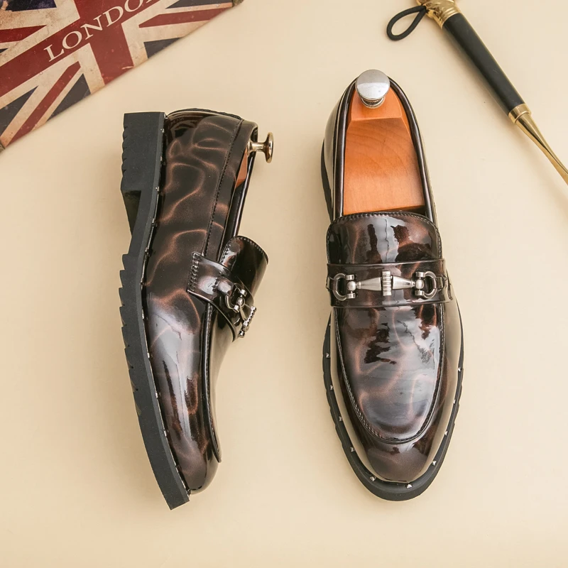 

Men's Casual Oxford Shoes Green Brown Nubuck Male Wedding Dress Homecoming Formal Wedding Footwear