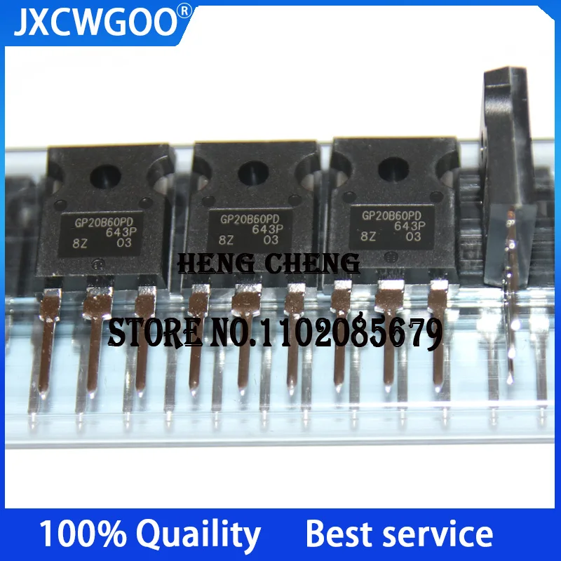 

10PCS 100%New original GP20B60P IRGP20B60PDPBF TO-247 IGBT