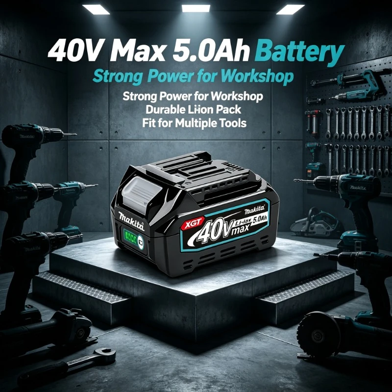 For MAX XGT 21700 lithium-ion Makita 40V battery 8.0AH rechargeable toolbattery BL4020 BL4025 BL4040 BL4050 BL4080