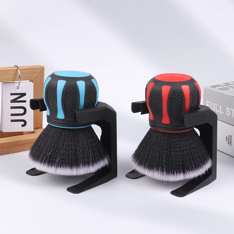 Ultra Soft Bristles Car Detailing Brush With Storage Rack Auto Crevice Cleaning Tools Air Conditioning Vent Dust Brush