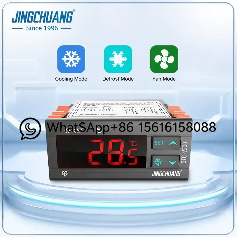 Original Jingchuang STC-9200 8080A Digital Temperature Controller Thermostat with STC-200 Sensor for STC-9100 1000X Incubator