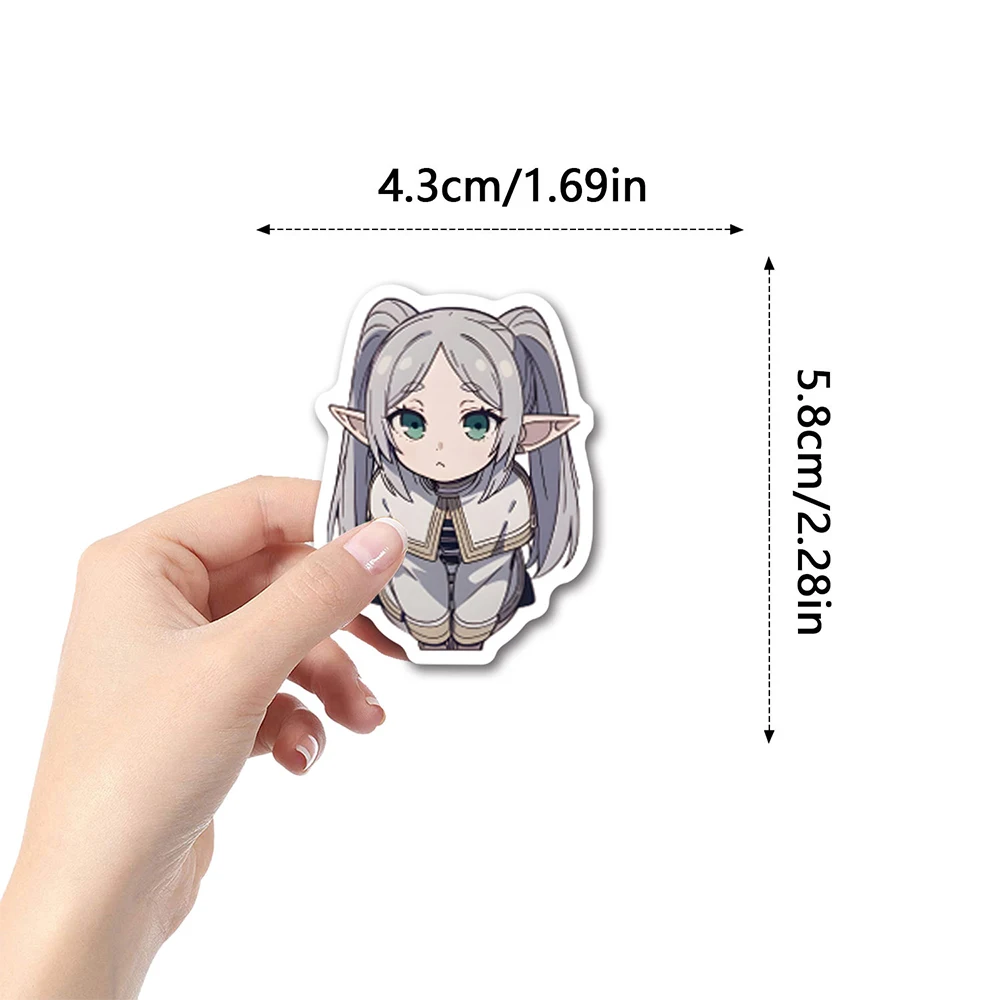 10/30/50/100 Stuks Kawaii Frieren Bij De Begrafenis Meisje Cartoon Stickers Anime Diy Telefoon Laptop Gitaar Dagboek Waterdichte Sticker Geschenken