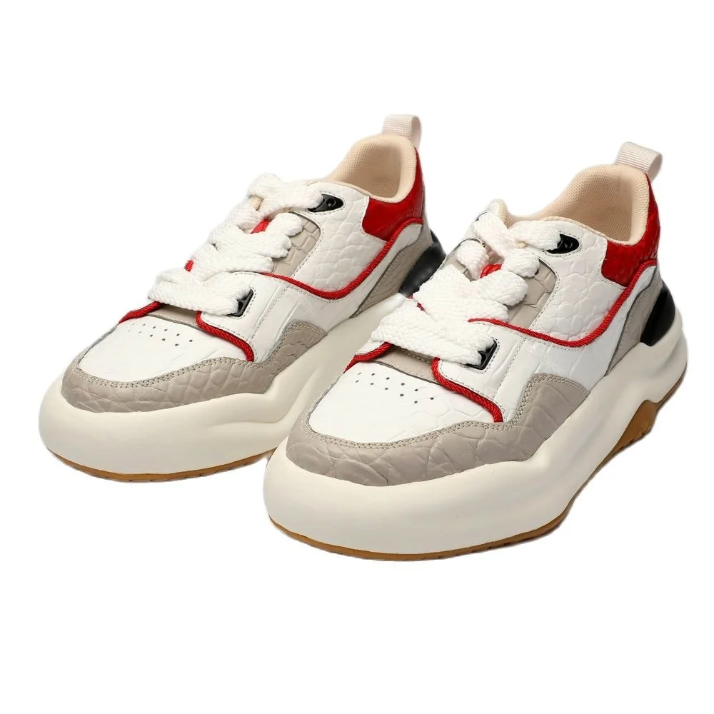 

2023 new arrival Fashion Crocodile abdominal skin causal shoes men,male Genuine leather 6020H