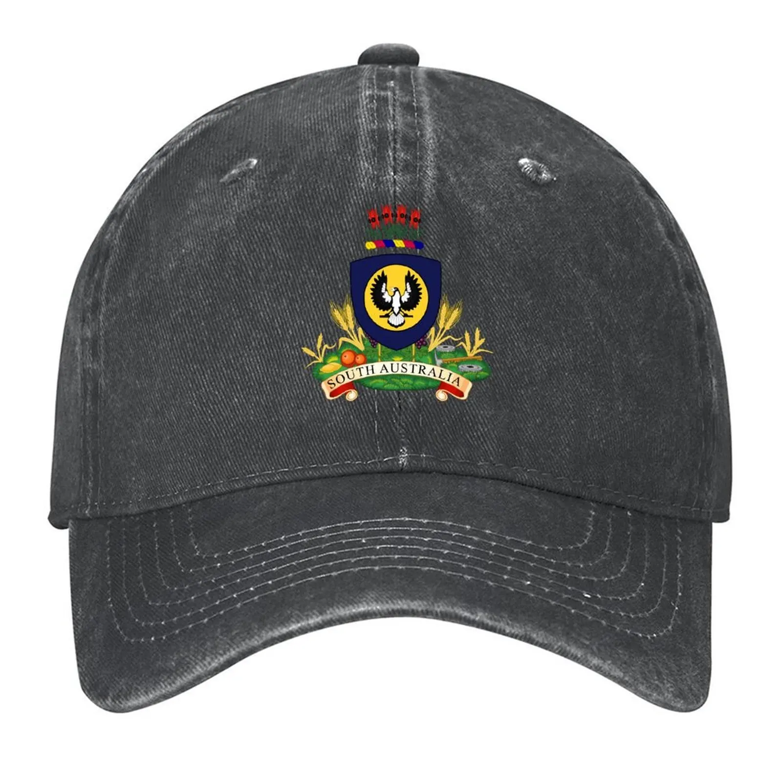 

South Australia Coat of Arms, Australia Baseball Cap tea Hat Military Cap Man Uv Protection Solar Hat Hats Man Women's