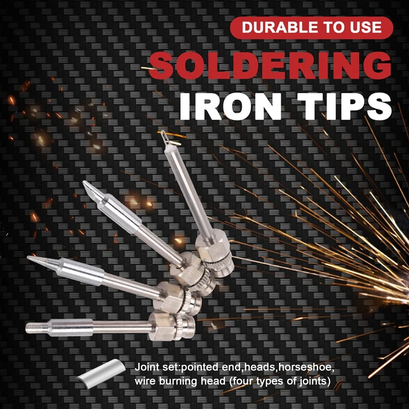 AC88 4pcs 510 Interface Soldering Tips for USB Soldering Iron Burnt Threads Electronic Repair Tools Accessories