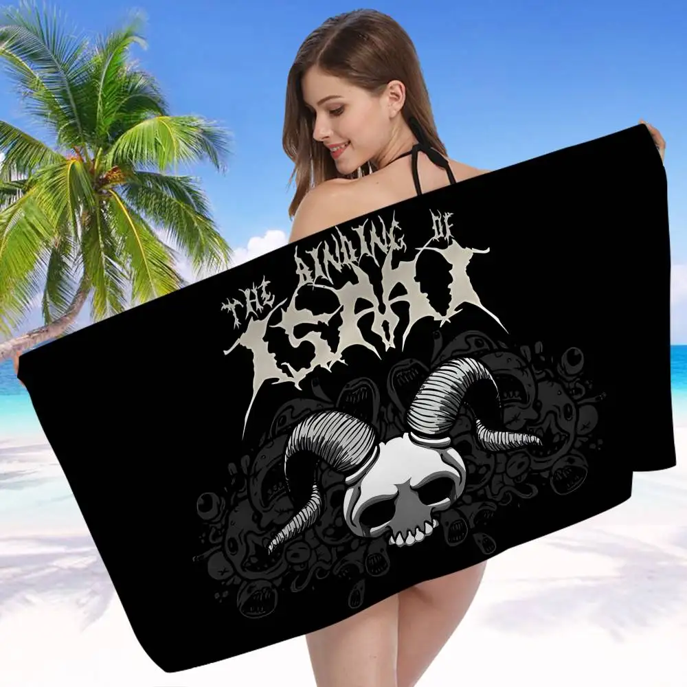 Action Game The Binding Of Isaac Anime Beach Swimming Towel Soft Absorbent Washcloth Children's Gifts Kids Travel Camping Gym