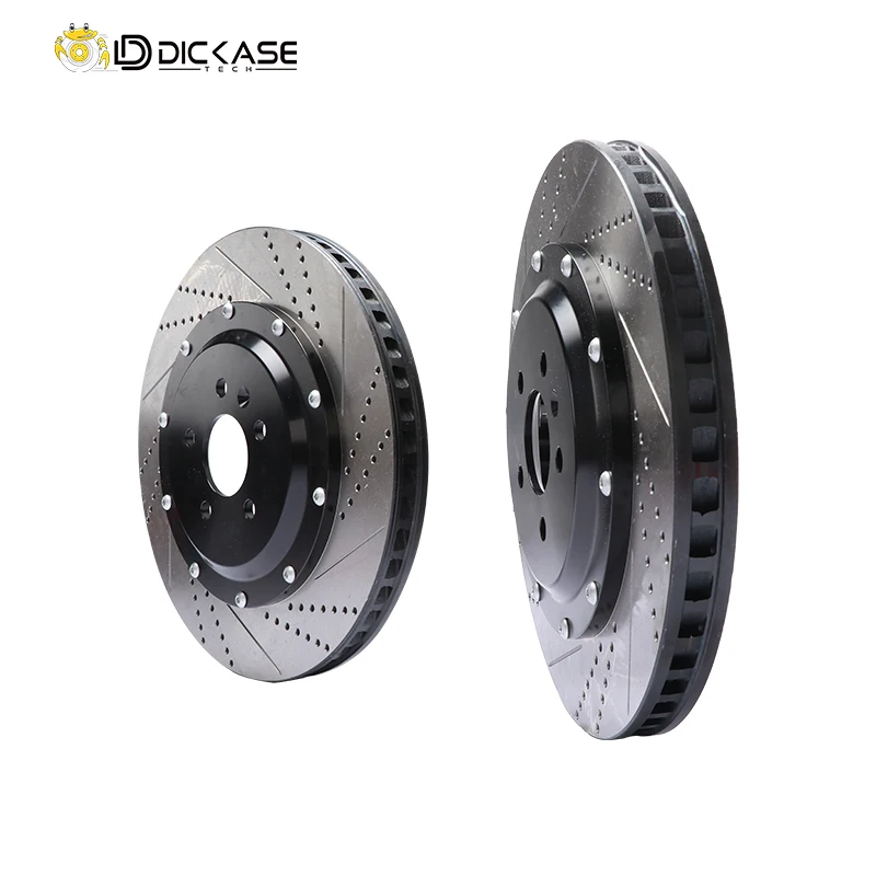 Dicase high carbon cast iron 365*34mm drilled and slotted rotor brake disc for Audi s4,Professional car tuning and upgrade