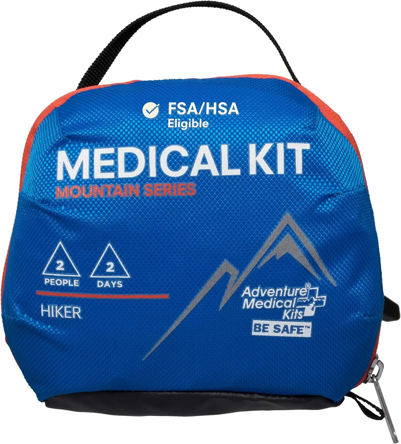 

Mountain Series Emergency First Aid Kit for 2 People, 2 Days - Includes Trauma Pad, Medicine & Guide