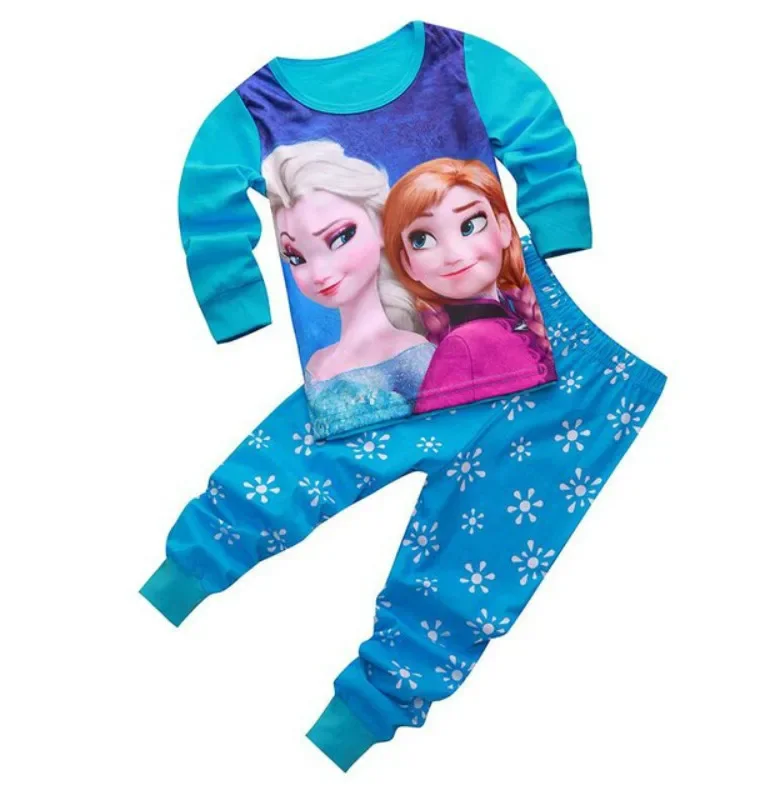 Children Pajamas Sets Boys Cartoon Cars Spiderman Frozen Anna Elsa Nightwear Girls Family Kids Clothes Sleepwear Baby Pyjamas