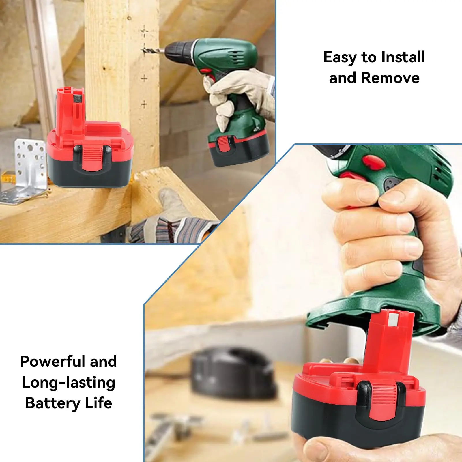 2 упаковки, 14,4 В, 4000 мАч, Ni-MH, замена для Bosch BAT038 BAT040 BAT041 BAT140 BAT159 2607335533 2607335275 2607335685 13614 AHS P
