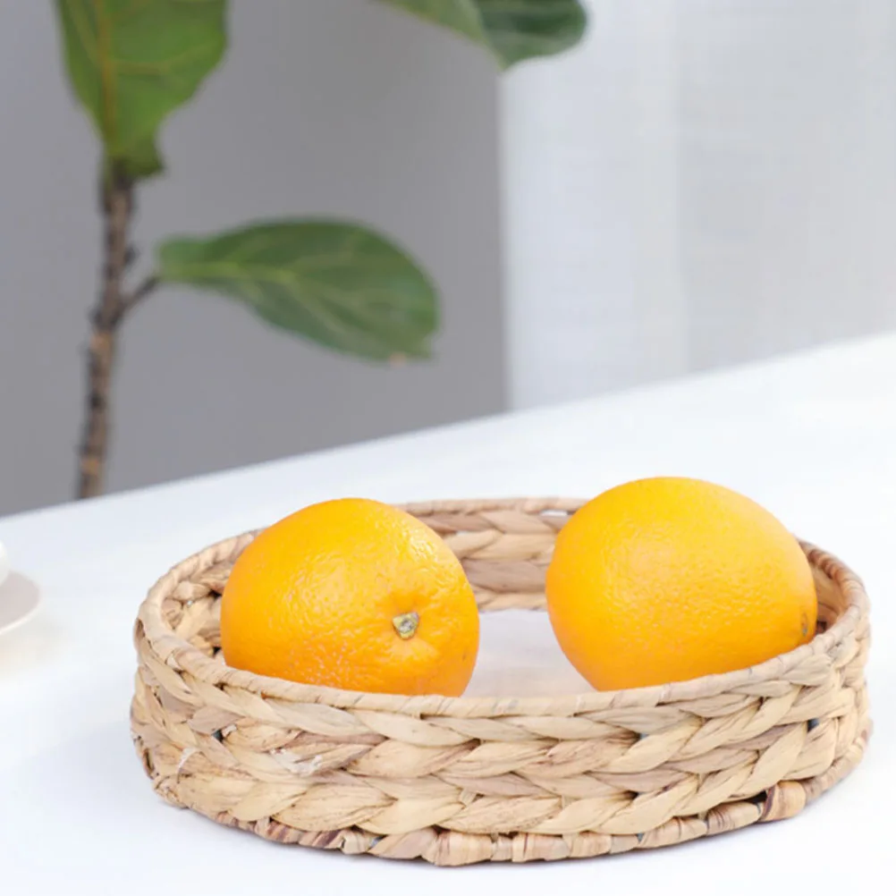 

Rustic Style Storage Woven Home Baskets For Fruit Bread Snacks Sundries Small Organizing Baskets For Bedroom Living Room