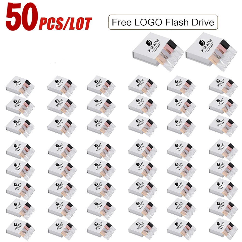

20PCS/LOT Crystal USB Flash Drive 16GB Pen Drive 32GB U Disk 4GB 8GB Memory Stick Free Color Printing Customized Wedding Gifts