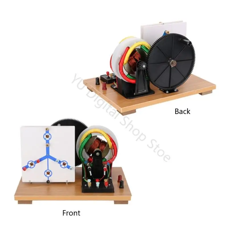 96BA Physiklabor-Generator-Demonstrationsgerät, manuelles Wechselstrom-Gleichstrom- und Gleichstrom-Lehrmodell mit – Detail 2