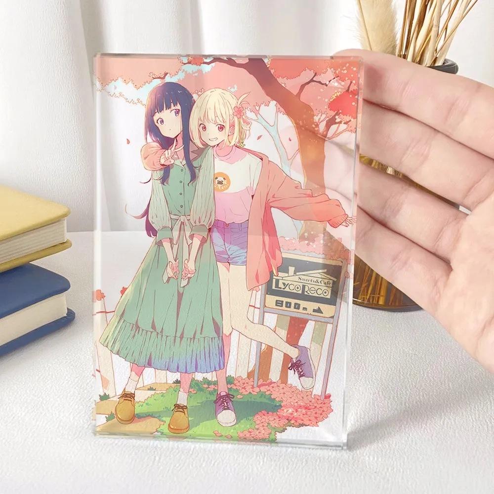 

Anime Lycoris Recoil Takina Inoue Nishikigi Chisato 12cm Cosplay Acrylic Figure Transparent Desk Figure 4718 Kids Collection Toy