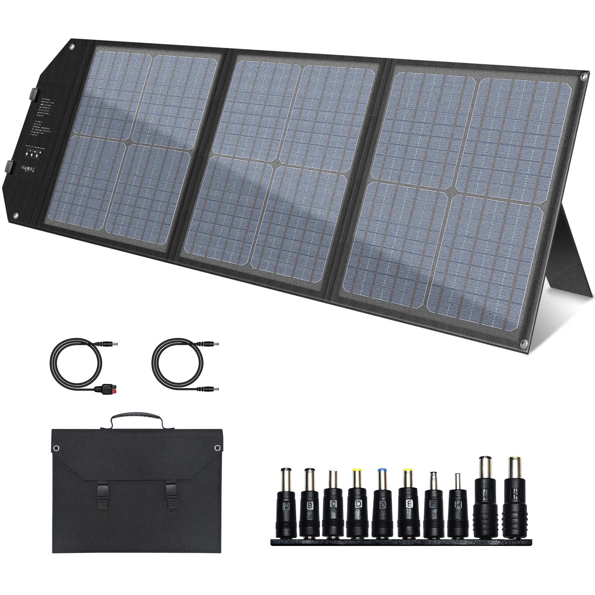 

New Trending Powkey Solar Panel 40w 60w 100w Foldable Portable Charger For Laptops