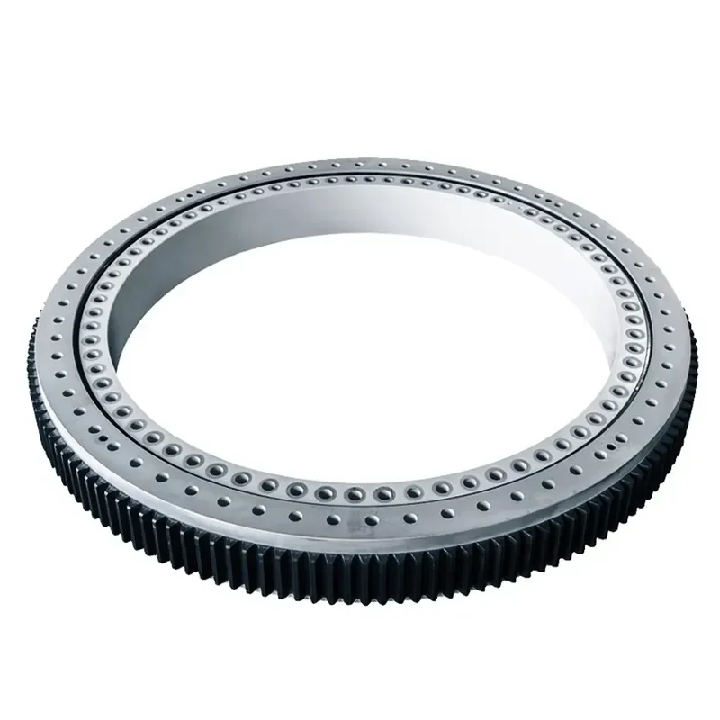 Heavy Duty Three Row Roller Slewing Bearing With Internal Gear Galvanized Steel Ring For Industrial Machinery Crane Excavator