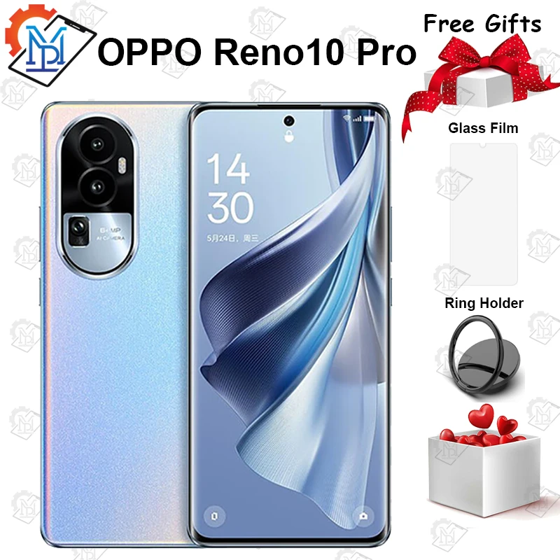 

Original OPPO Reno 10 Pro 6.74 Inches OLED 120Hz Screen Dimensity 8200 Octa Core Battery 4600mAh NFC Smarpthone