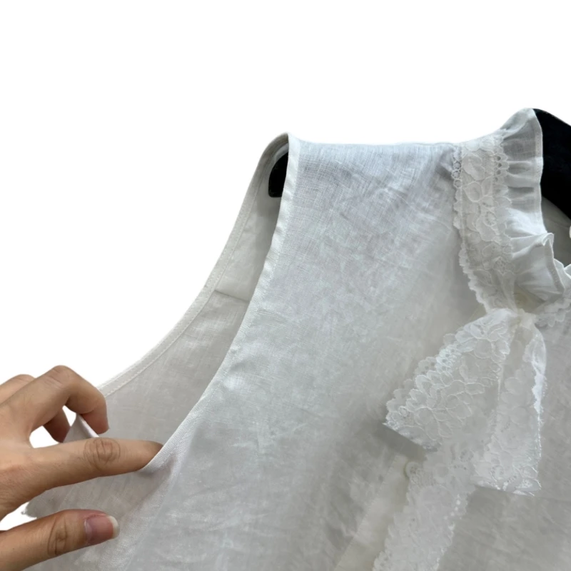 아름답고 모든 매치가 가능한 고급 질감 심플하고 편안한 기질 여성 솔리드 블라우스 라운드넥 캐주얼 AF1202