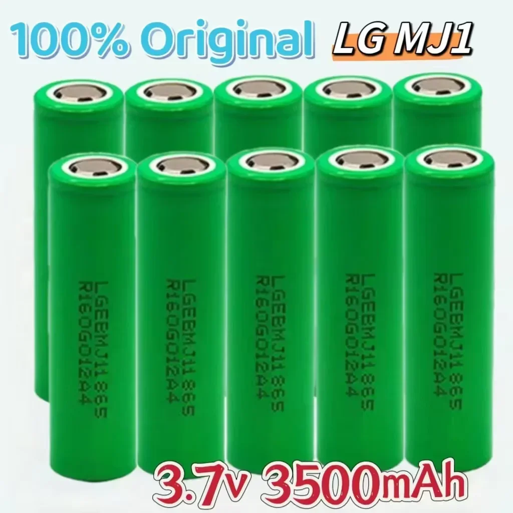 1-10PCS 100% Original MJ1 3.7 v 3500 mah 18650 Lithium Rechargeable Battery For Flashlight batteries for LG MJ1 3500mah battery