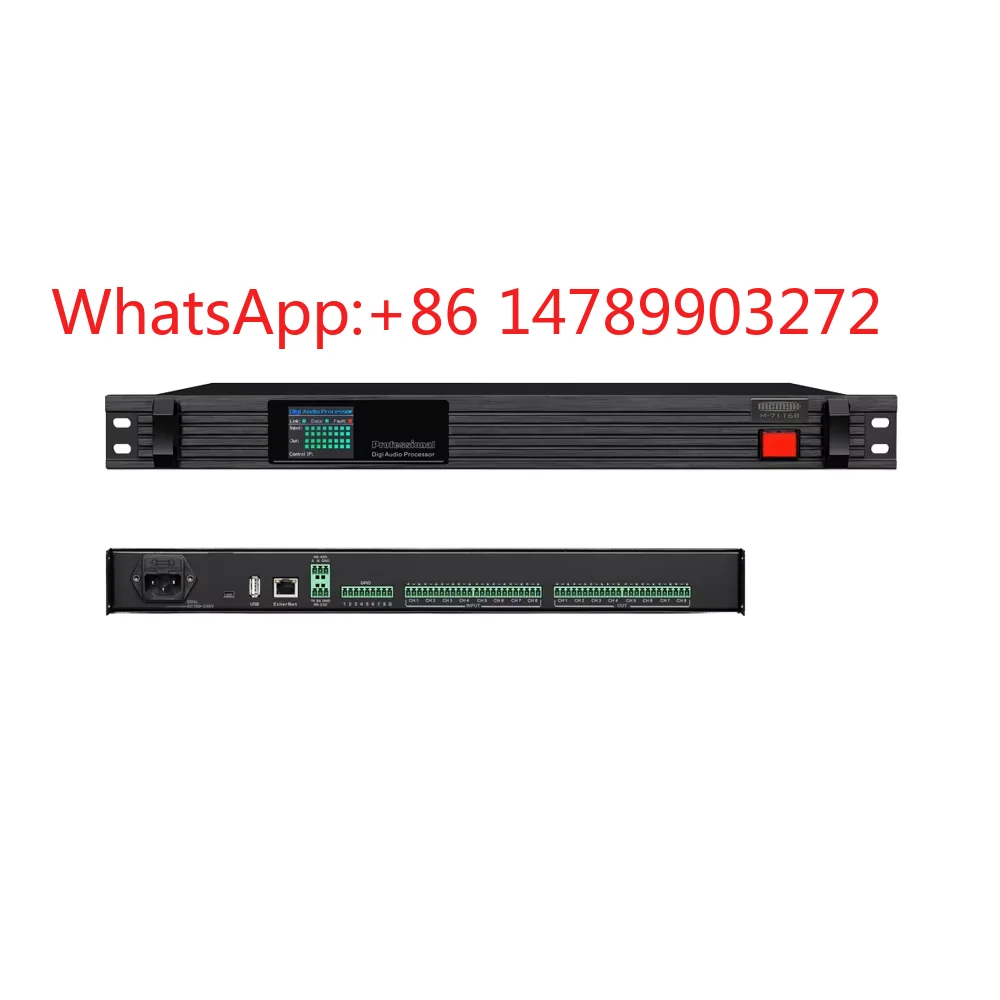 8x8 Digital Audio Matrix Switcher Controller Stage Sound Distribution Equipment