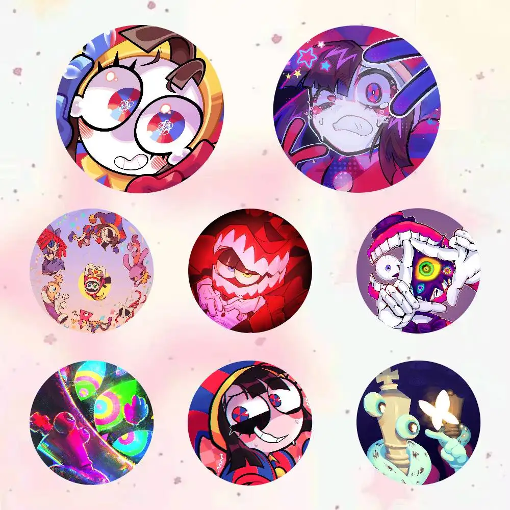 GAME The Amazing Digital Circus Anime Game Button Pin Cartoon Brooch Bag Clothes Decor Badge Accessories Friends Gifts