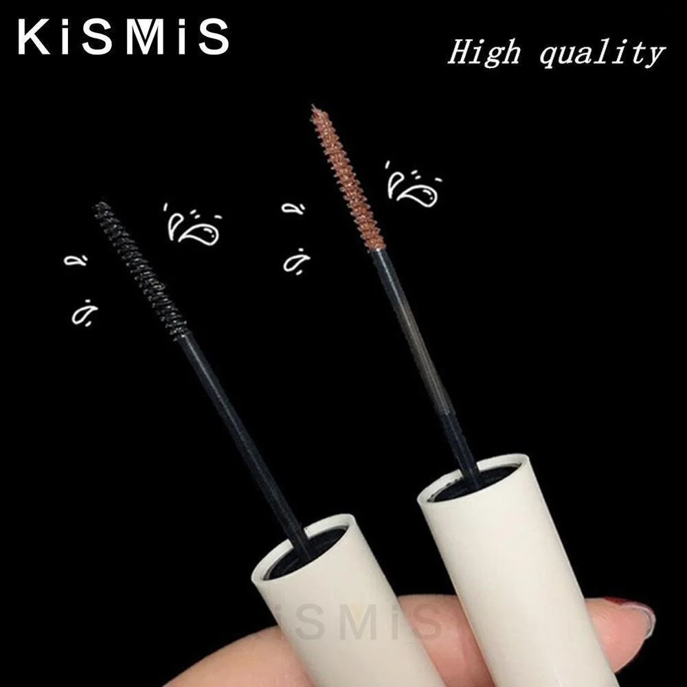 Mascara Ultra-fin à petite tête de brosse, allongeant les cils noirs 3D, Extension de cils, longue tenue, couleur noire