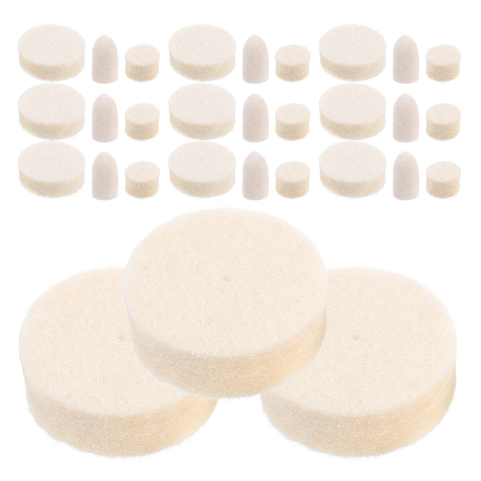 

75pcs Wool Polishing Buffing Wheel Kit Rotary Tool Metal Jewelry Grinding Heads Polishing Pads Accessory Sanding Discs