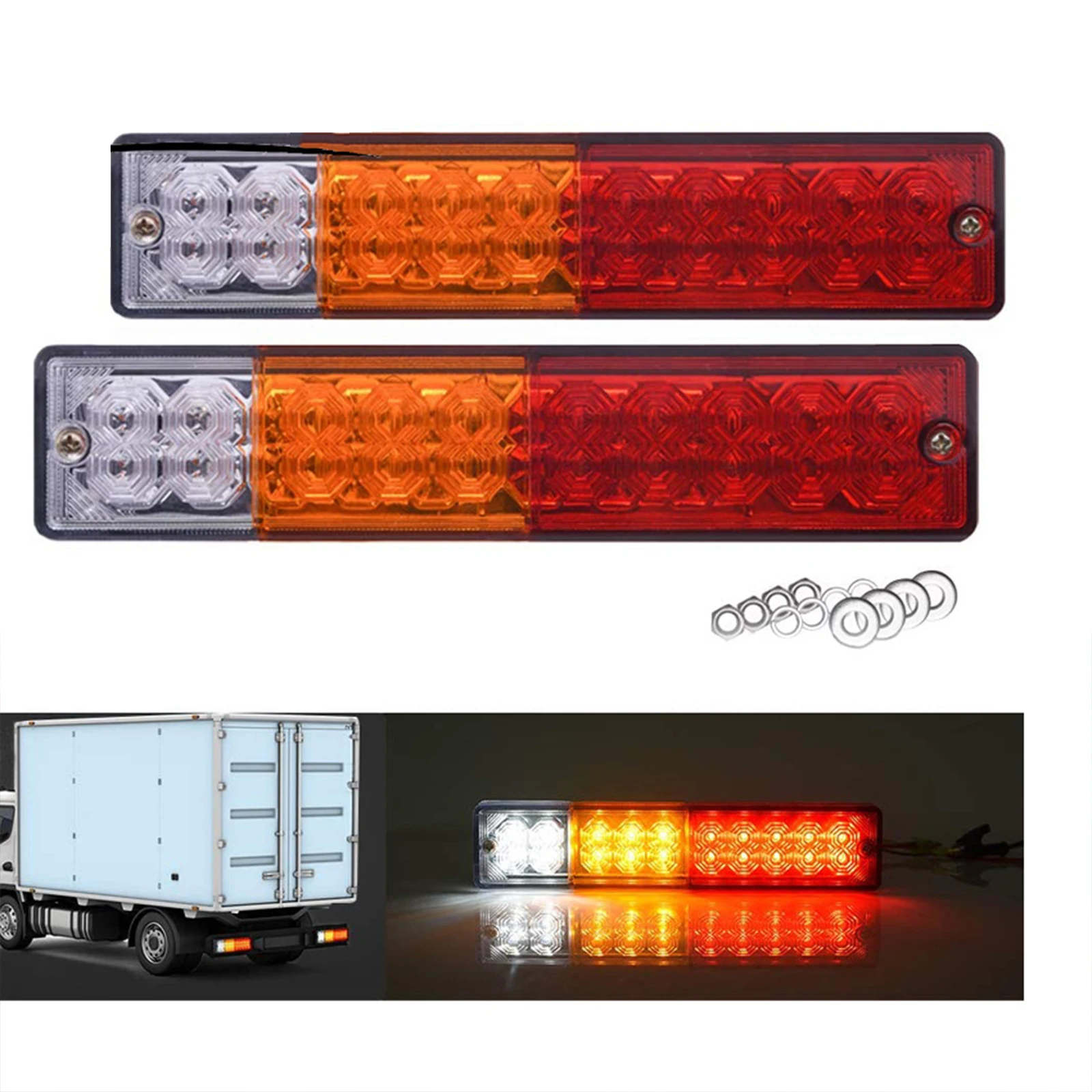 

2023 Hot Sale 2pcs 12V-24V Trailer Tail Light 20LED Truck Truck Tail Light Signal Light Truck Warning Ligh