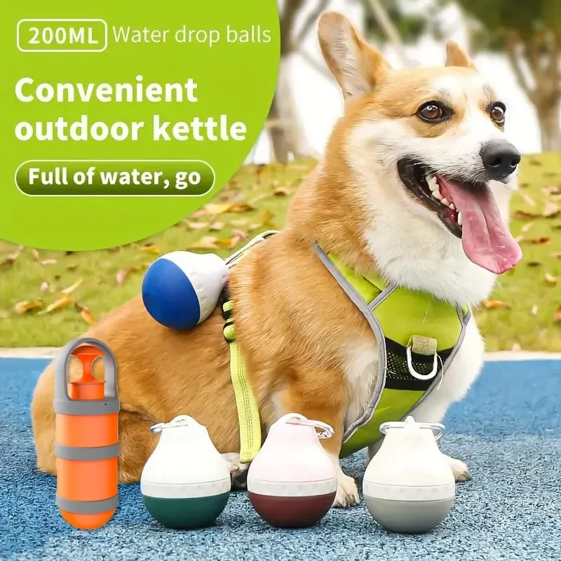 Pet Poop Scoop Portable Dog Poop Picker with Carabiner Folding Cat and Dog Feeding Water Bottle Suitable for Outdoor Walking