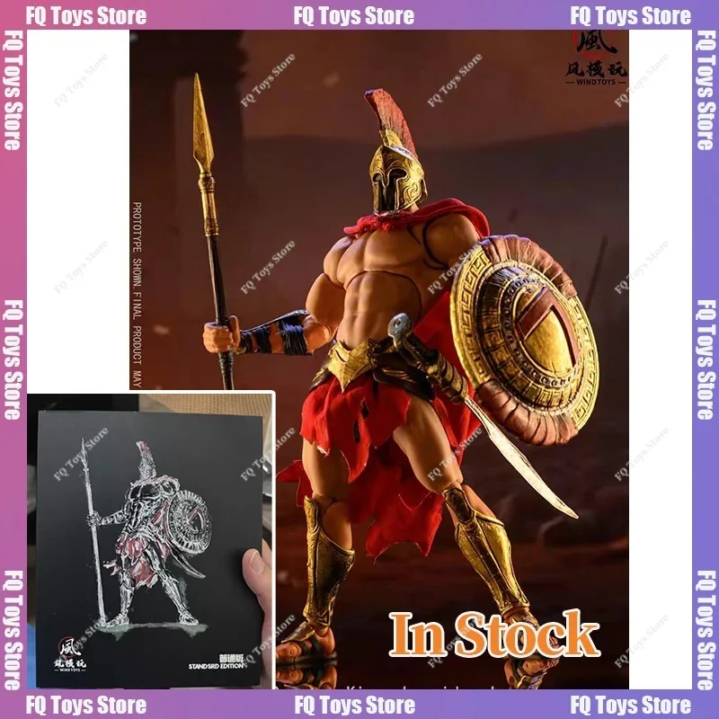 

In Stock Feng Toys FMW004 Spartan King Warrior Bloodstained Version 1/12 Action Figure Model Collection Toy Gift