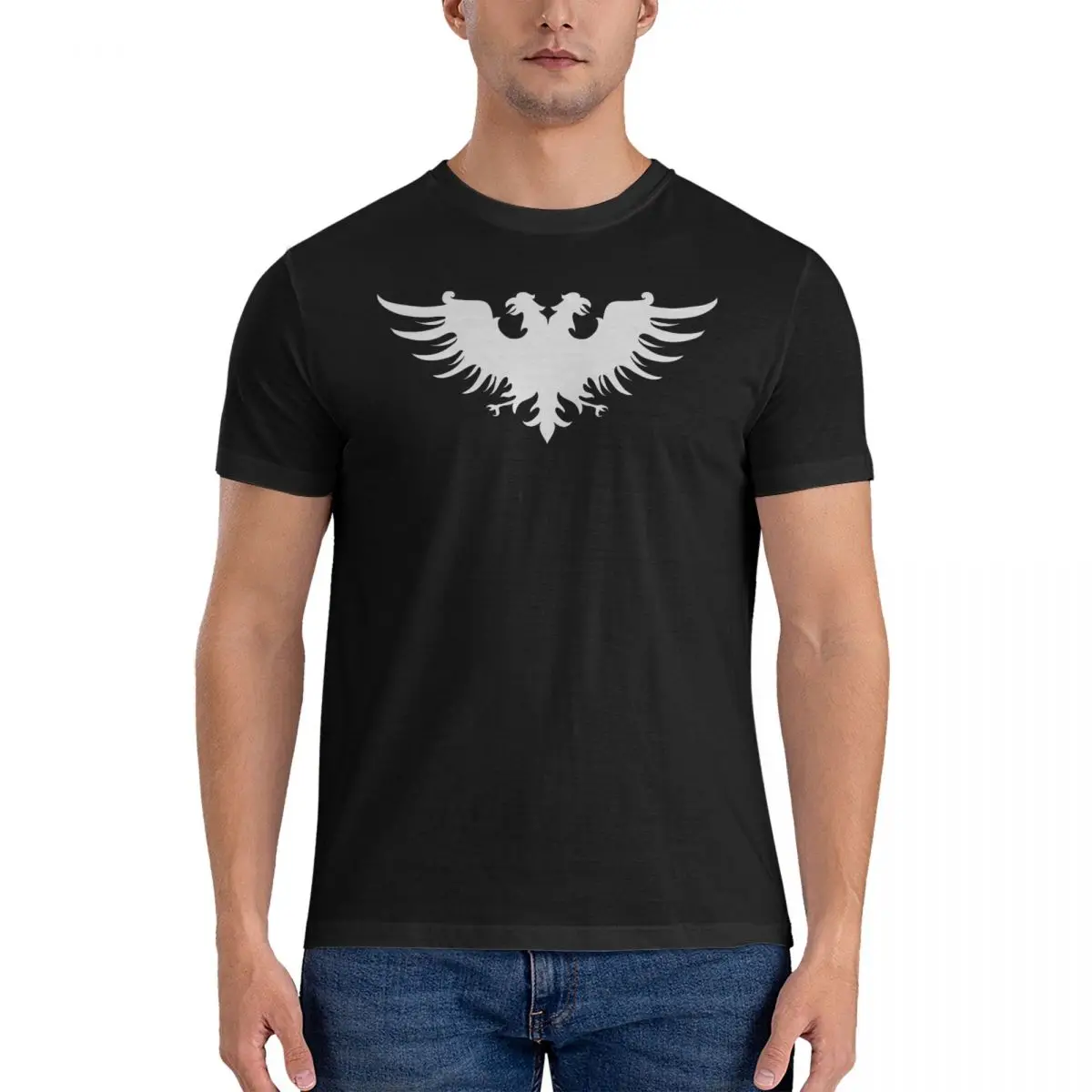 Men Imperial Symbol Two Headed Eagle Medieval Emblem Wargaming T Shirts Mount Blade Pure Cotton Clothing Leisure Short Sleeve