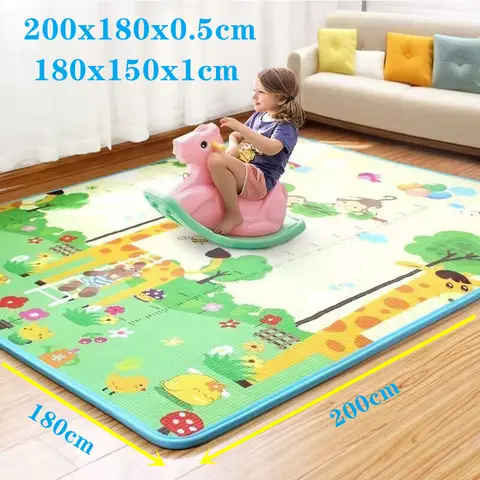 1cm Thick Baby Crawling Play Mats EPE Environmentally Friendly Folding Mat Carpet Play Mat for Children's Safety Mat Rug Playmat