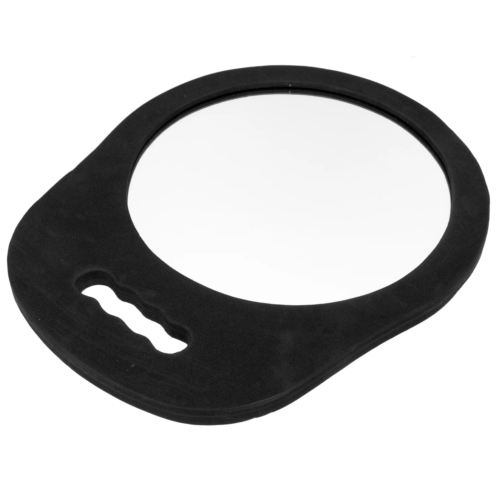 مرآة رغوية مستديرة بتصميم محمول لتصفيف الشعر في صالونات التجميل، تطبيق المكياج أثناء السفر للاستخدام في الهواء الطلق، انعكاس واضح