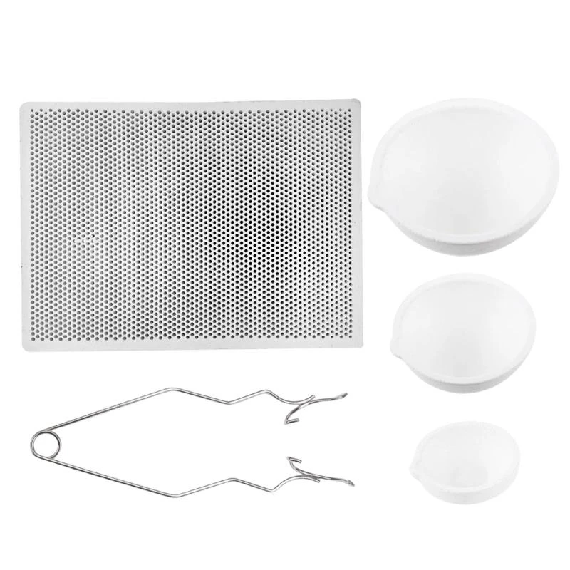 HX6F 5 Pack Melting Crucible Set Soldering Board Metal Molding Supplies